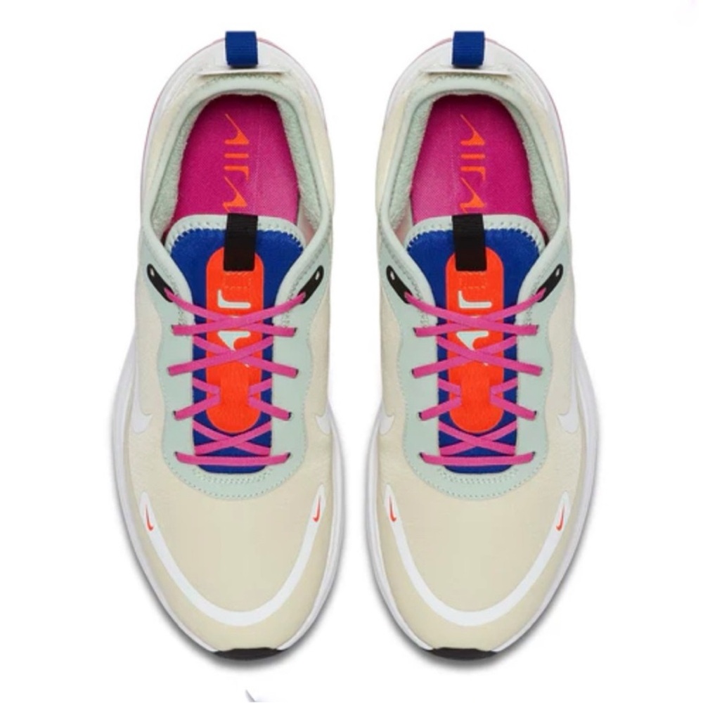 Nike Women's Cream and Pink Sneakers